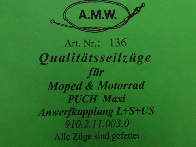 Bowdenzug Puch Maxi Kupplungszug A.M.W.  product
